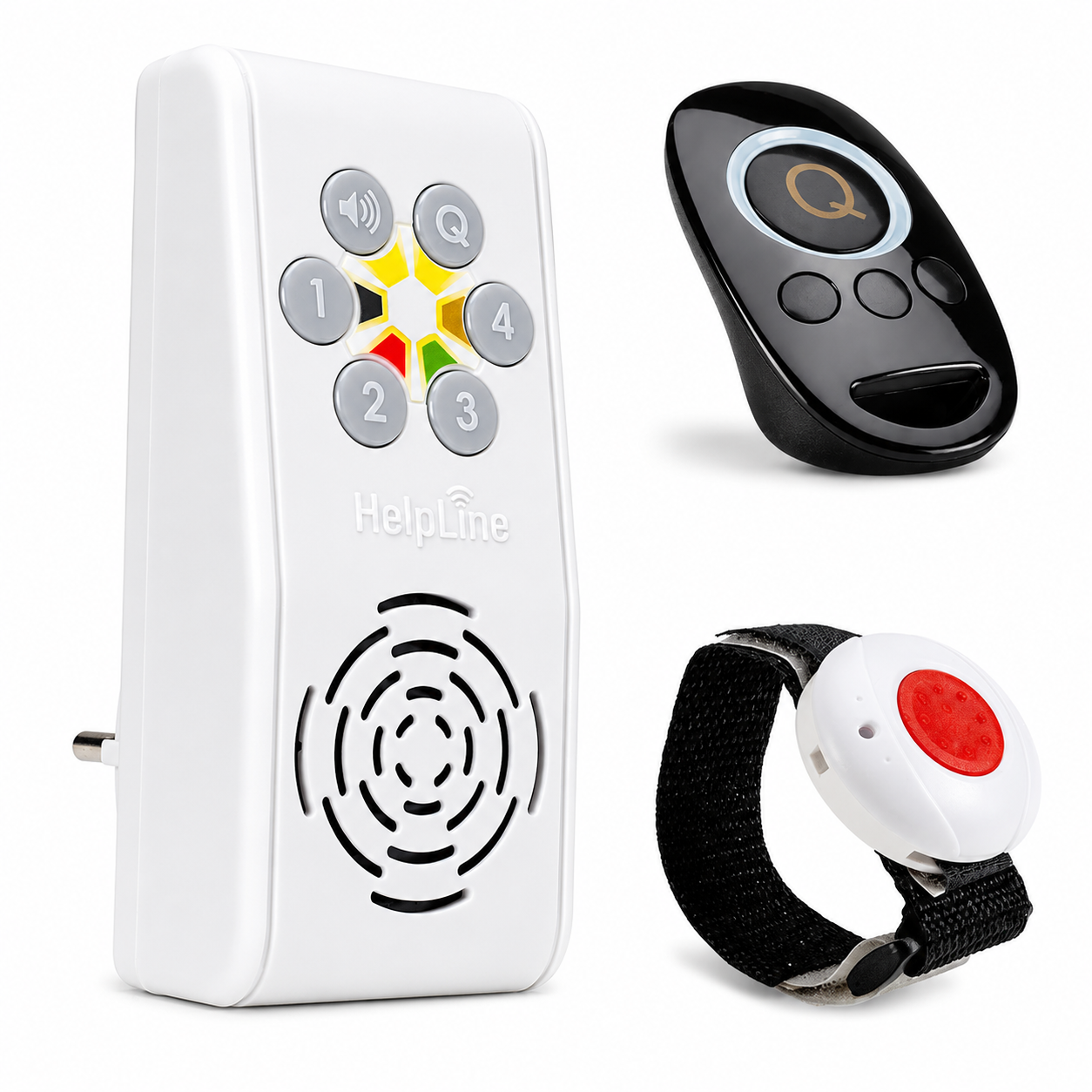 HELPLINE 230 Hausnotruf mit Armbandsender und Quittierungssender