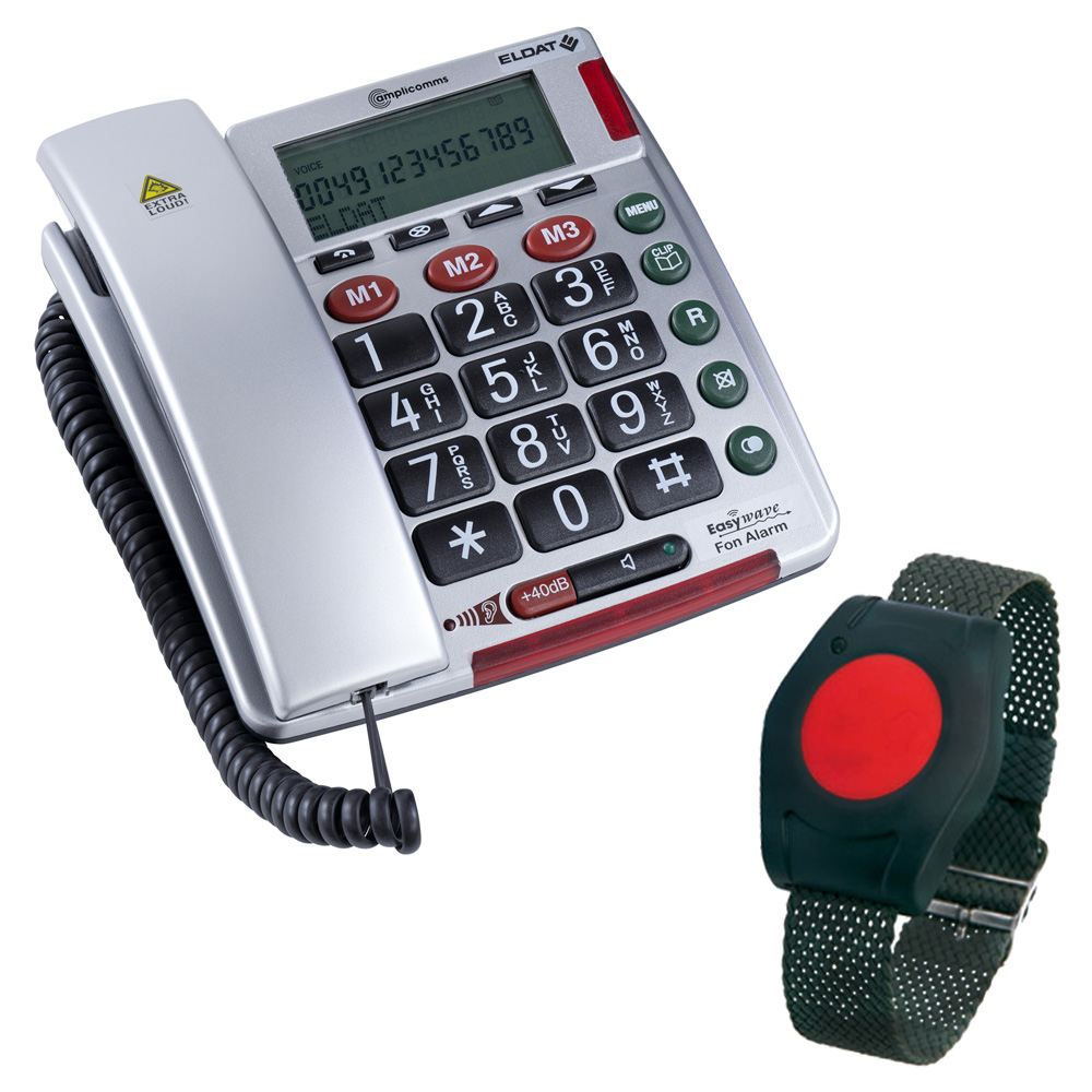 ELDAT Easywave Fon Alarm APF02 mit Notruf-Armband