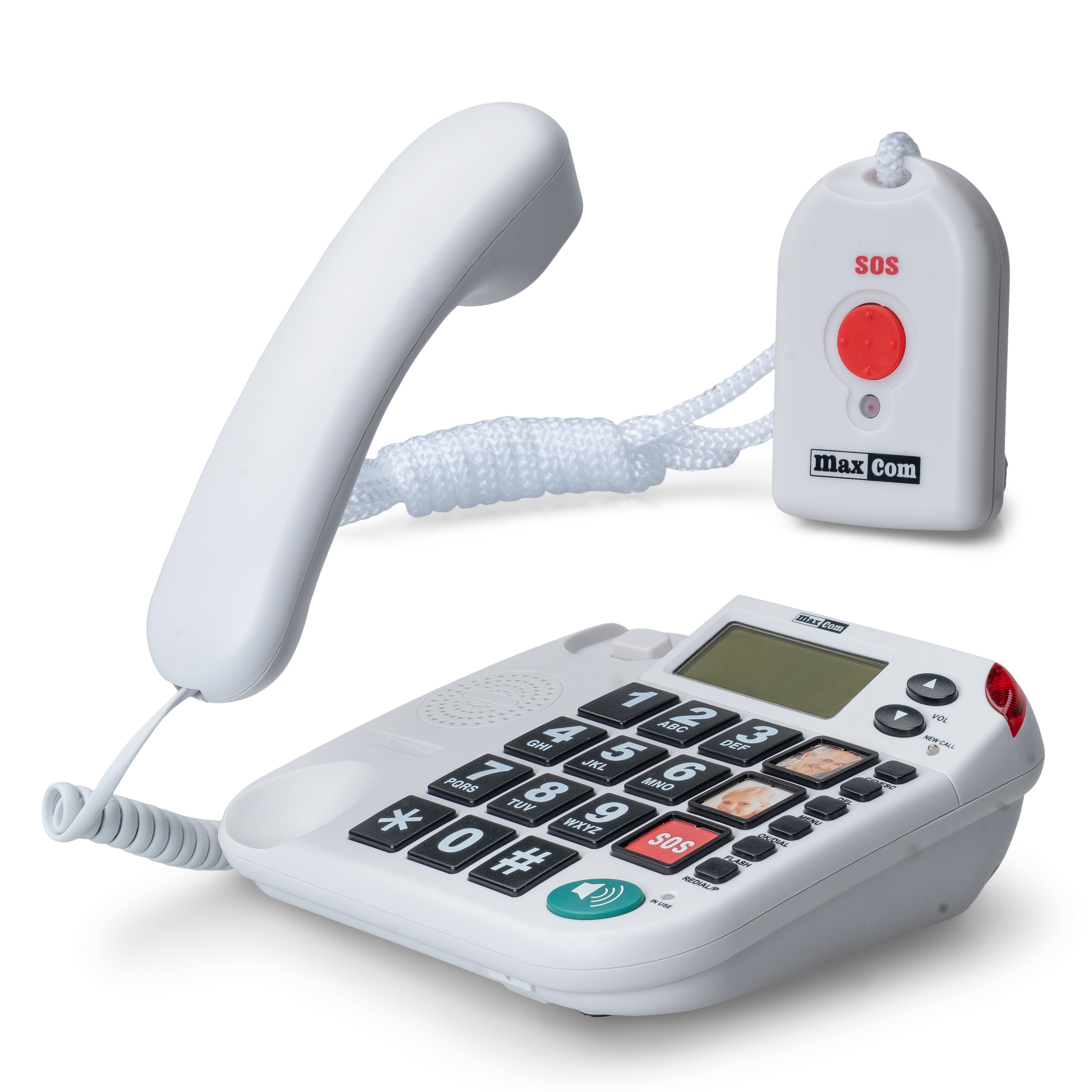 MAXCOM  KXT SOS 481 Seniorentelefon mit Funk-Notrufsender