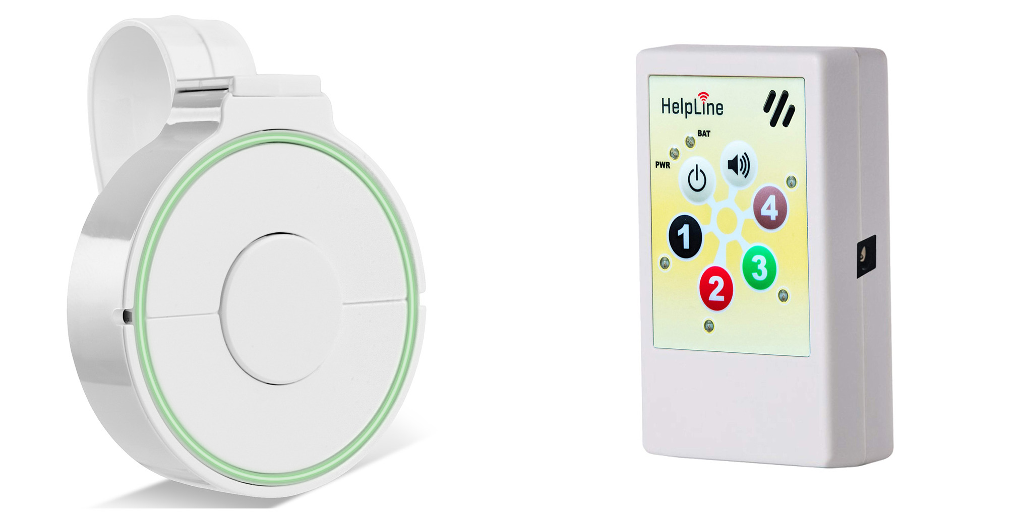 HelpLine Hausnotruf-Set Mobil (Empfänger 2.0) | Inkl. Akku & Netzteil