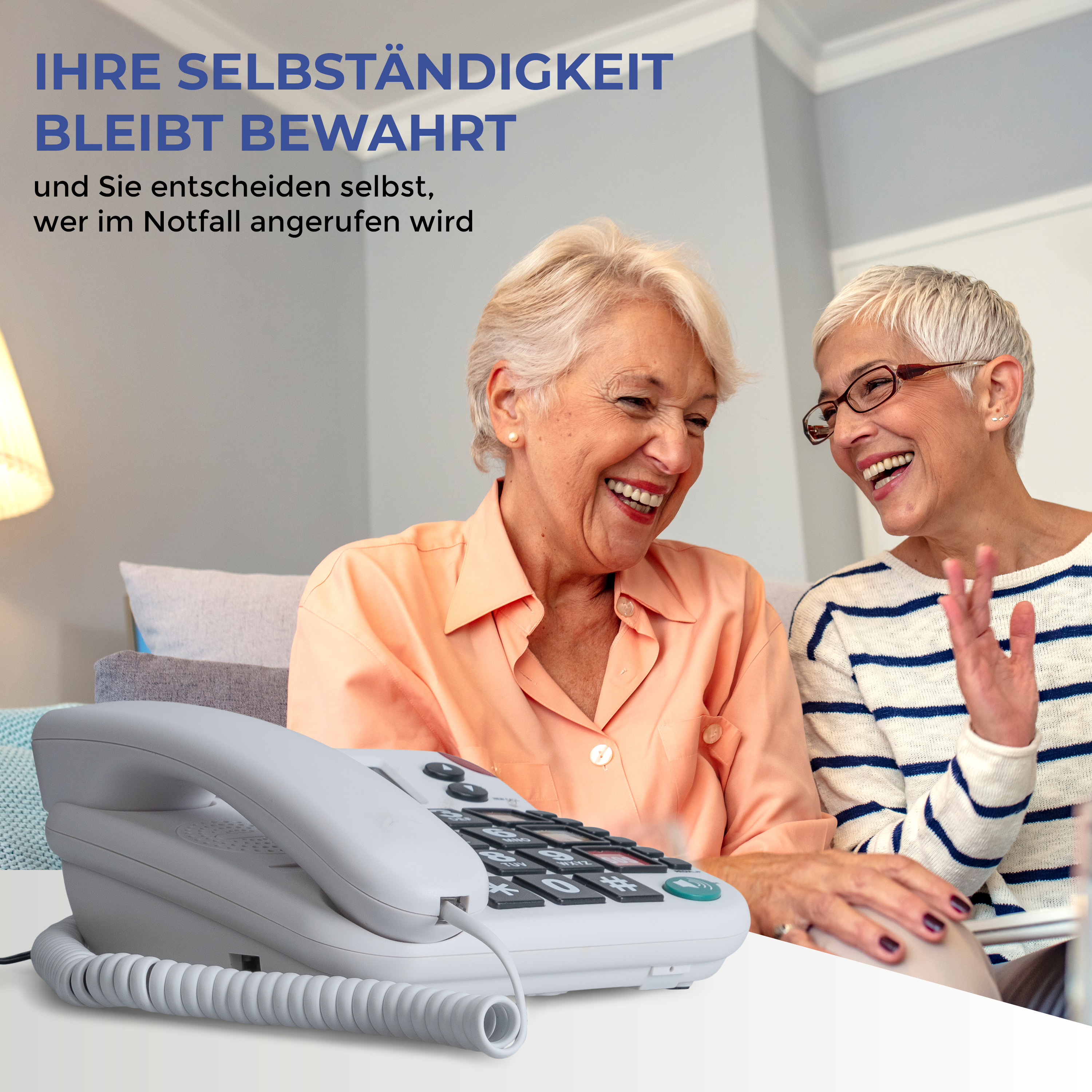 MAXCOM  KXT SOS 481 Seniorentelefon mit Funk-Notrufsender