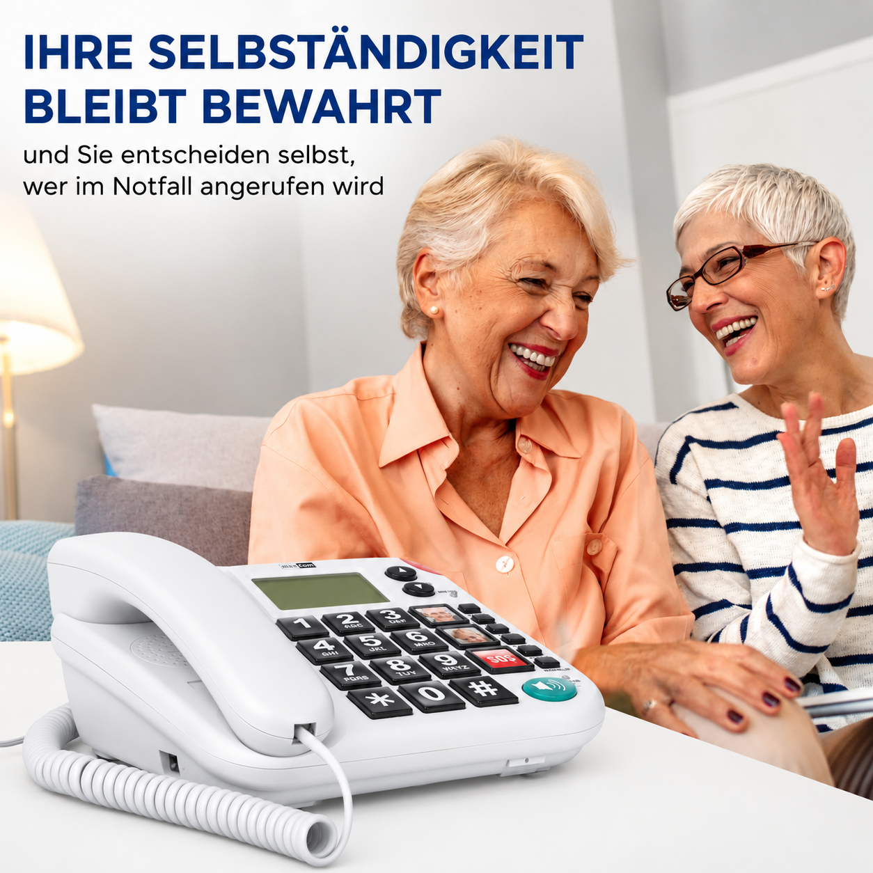 MAXCOM KXT SOS 481 Seniorentelefon-Set – inkl. Umhängesender